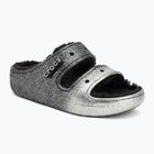 Papuci Crocs Classic Cozzzy Glitter Sandal black/silver