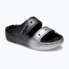 Papuci Crocs Classic Cozzzy Glitter Sandal black/silver