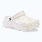 Papuci Crocs Baya Platform Clog white