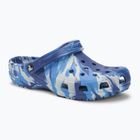 Papuci Crocs Classic Marbled Clog blue bolt/multi