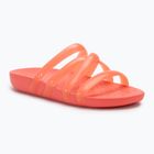 Papuci pentru femei Crocs Splash Glossy Strappy neon watermelon