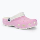 Crocs Classic Glow in the Dark flamingo flip-flops pentru copii