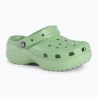 Papuci pentru femei Crocs Classic Platform Clog fair green