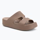 Șlapi pentru femei Crocs Gateway Platform H-Strap latte