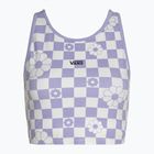 Top pentru femei Vans Longline Racerback Bralette Floral checkerboard/sweet lavender