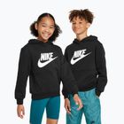 Hanorac pentru copii Nike Club Fleece negru/alb