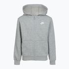 Bluză pentru copii Nike Sportswear Club Fleece dark grey heather/base grey/white
