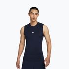 Tricou pentru bărbați Nike Pro Dri-Fit Tight fără mâneci Fitness obsidian/white