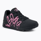 Încălțăminte pentru femei SKECHERS Uno Dripping In Love black/pink