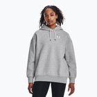 Hanorac damă Under Armour Icon Fleece Hoodie mod gray light heather/white