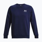 Bluză pentru bărbați Under Armour Essential Fleece Crew midnight navy/white