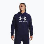 Bluză pentru bărbați Under Armour Rival Fleece Logo HD midnight navy/white