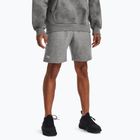 Pantaloni scurți de antrenament pentru bărbați Under Armour Rival Fleece castlerock light heather/white