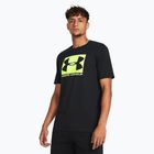 Tricou pentru bărbați Under Armour Boxed Sportstyle black/high vis yellow