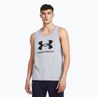 Tank top pentru bărbați Under Armour Sportstyle Logo steel light heather/black