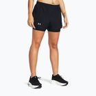 Pantaloni scurți de alergat pentru femei Under Armour Fly By 2in1 black/black/reflective