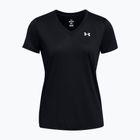 Tricou de antrenament pentru femei Under Armour Tech SSV Solid black/white