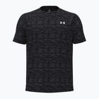 Tricou de antrenament pentru bărbați Under Armour Tech Textured Black/White