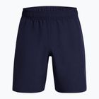 Pantaloni scurți de antrenament pentru bărbați Under Armour Tech Woven Wordmark midnight navy/white