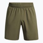 Pantaloni scurți de antrenament pentru bărbați Under Armour Tech Woven Wordmark marine od green/black