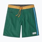 Pantaloni bărbătești Patagonia Wavefarer Boardshorts pentru bărbați, verde conifer