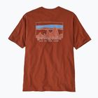 Tricou pentru bărbați  Patagonia '73 Skyline Organic burnished red