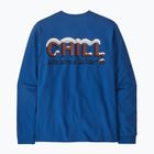 Longsleeve pentru bărbați Patagonia Chill Responsibili endless blue