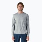 Longsleeve pentru bărbați Patagonia Cap Cool Daily Graphic Shirt-Waters boardshort logo abalone blue/feather grey