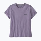 Tricou pentru femei Patagonia P-6 Logo Responsibili-Tee concrete purple
