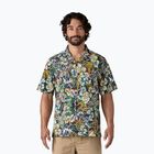 Cămașă pentru bărbați Patagonia Tidal Threads Camp undersea/ink black