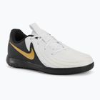 Încălțăminte de fotbal pentru copii Nike Phantom GX II Academy IC white/metallic gold coin/black