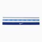 Bentiță Nike Mixed Width Headband 3 buc light armory blue/university blue/white