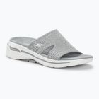 Papuci pentru femei SKECHERS Go Walk Arch Fit Sandal Joyful gray