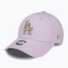 Șapcă pentru femei New Era Metallic Logo 9Forty Los Angeles Dodgers pastel purple
