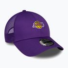 Șapcă pentru bărbați New Era Home Field 9Forty Trucker Los Angeles Lakers purple