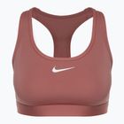 Sutien de antrenament Nike Swoosh Medium Support canyon pink/white