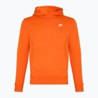 Bluză pentru bărbați  Nike Sportswear Club Fleece Hoodie safety orange/ safety orange/ white