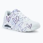 Încălțăminte pentru femei SKECHERS JGoldcrown Uno Spread The Love white/light purple