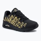 Încălțăminte pentru femei SKECHERS JGoldcrown Uno Golden Heart black/multicolor metallic