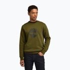 Bluză pentru bărbați Timberland Tree Logo Crew Neck dark olive