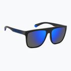 Ochelari de soare pentru bărbați Polaroid PLD 2162/S matte black blue/blue mirror polarized