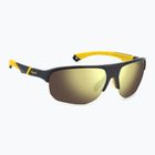 Ochelari de soare polarizați cu contrast ridicat Polaroid PLD 7059/S negru mat galben/galben auriu pentru bărbați