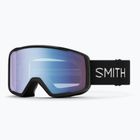 Ochleari de schi Smith Tribute black/blue sensor mirror
