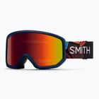 Ochelari de schi Smith Transfer S3 midnight geo alpine/red solx mirror antifog