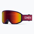 Ochelari de schi pentru copii Smith Reason OTG S3 deep plum gradient/red solx mirror antifog