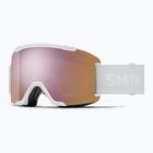 Ochelari de schi Smith Squad S2 white vapor/chromapop everyday rose gold mirror