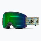 Ochelari de schi Smith Squad S2 emerald renu upcycled scrap/chromapop green mirror