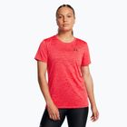 Tricou de antrenament pentru femei Under Armour Tech C-Twist racer red/black