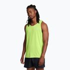 Under Armour Launch Singlet morf verde/reflectorizant bărbați alergare rezervor top