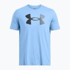 Tricou pentru bărbați Under Armour Big Logo Fill steel horizon blue/black